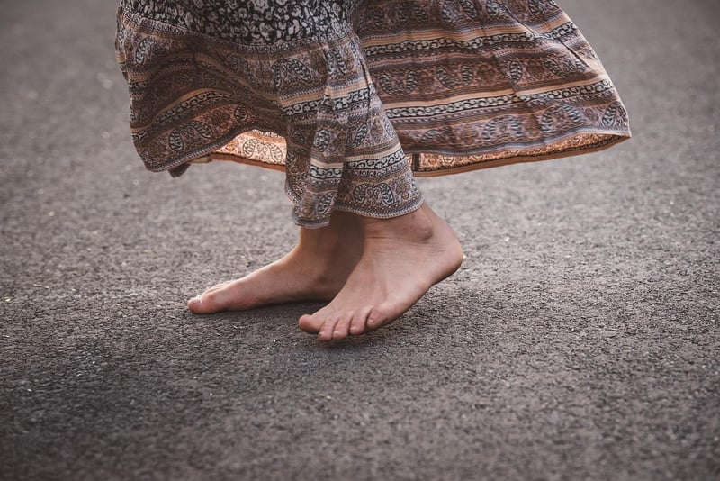 Feet on the ground